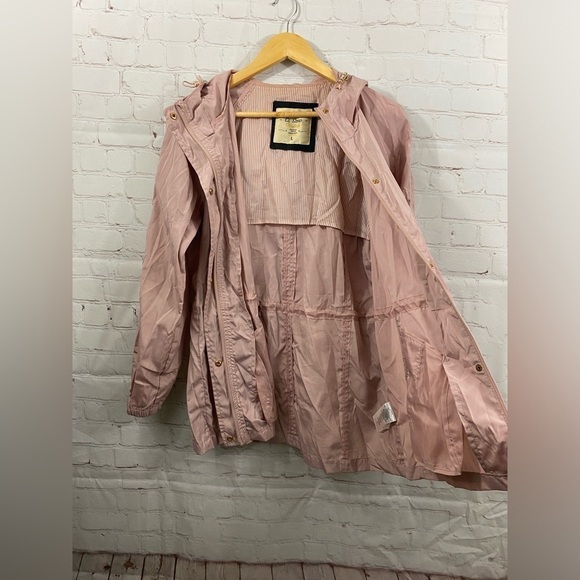 Ci Sono Original Light Pink Womens Size Large Hooded Rain Jacket - Picture 6 of 14